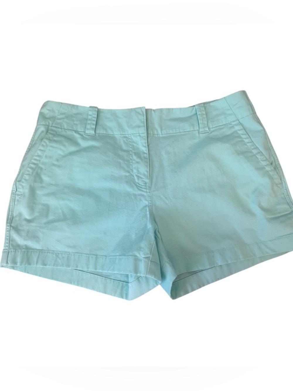 Vineyard Vines Women's Light Aqua Cotton Blend Chino Shorts Sz 6 Preppy Coastal